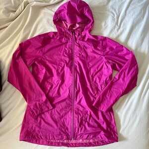 Bright Pink The North Face Windbreaker with Hood